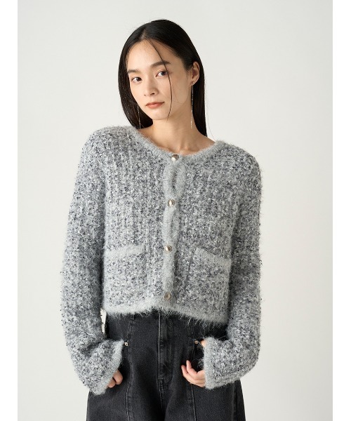 FRAY I.D（フレイ・アイディー） ニットカーディガン FREE グレー