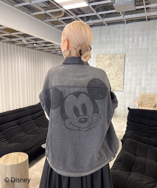 ディズニー　Gジャン Disney（ディズニー） デニムジャケット gジャン MICKEY DESIGN DENIM