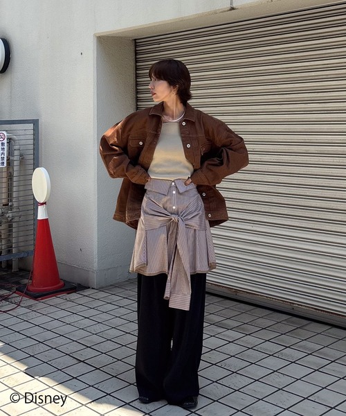Disney（ディズニー） デニムジャケット gジャン MICKEY DESIGN DENIM