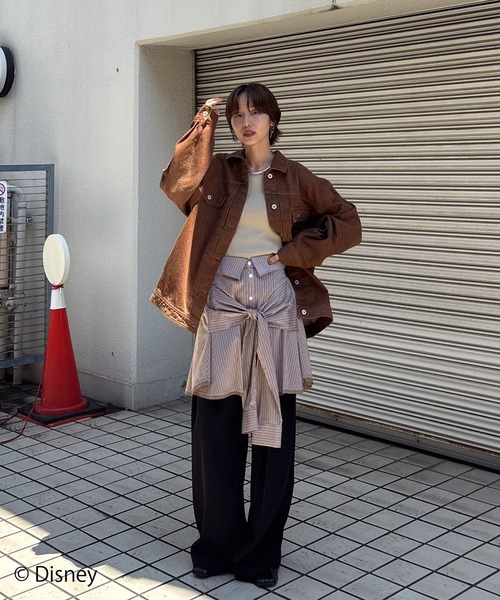 Disney（ディズニー） デニムジャケット gジャン MICKEY DESIGN DENIM
