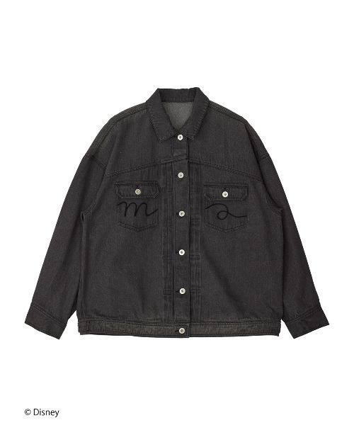 Disney（ディズニー） デニムジャケット gジャン MICKEY DESIGN DENIM
