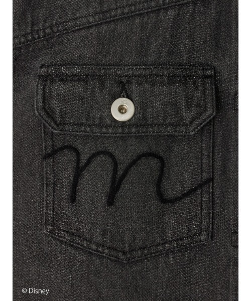 Disney（ディズニー） デニムジャケット gジャン MICKEY DESIGN DENIM