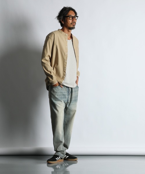 The DUFFER of ST.GEORGE シャツ NO COLLAR RIBBED SHIRT：製品