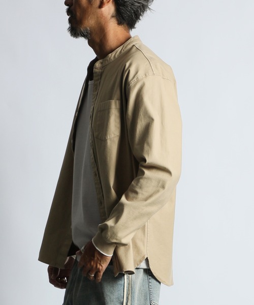 The DUFFER of ST.GEORGE シャツ NO COLLAR RIBBED SHIRT：製品