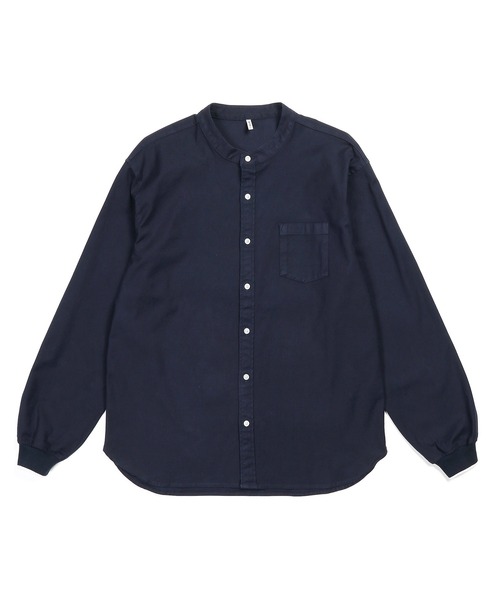 The DUFFER of ST.GEORGE ノーカラー リブ袖シャツ The DUFFER of ST.GEORGE（ザダファーオブセントジョージ）の