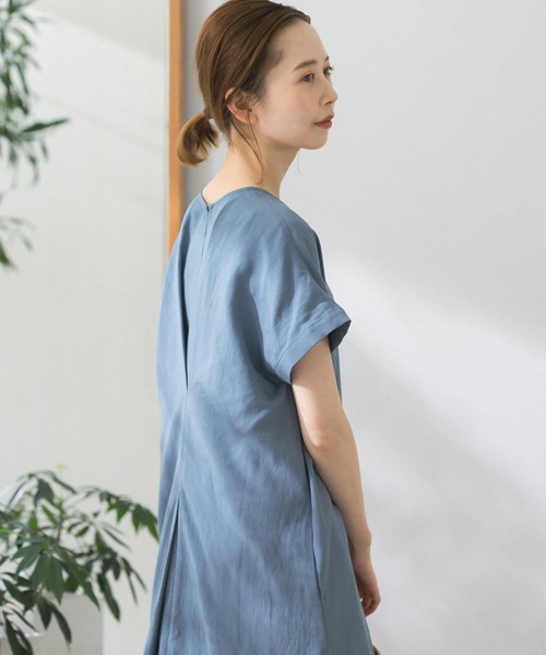 「URBAN RESEARCH ROSSO」 半袖ワンピース FREE ブルー系その他 レディース_画像2
