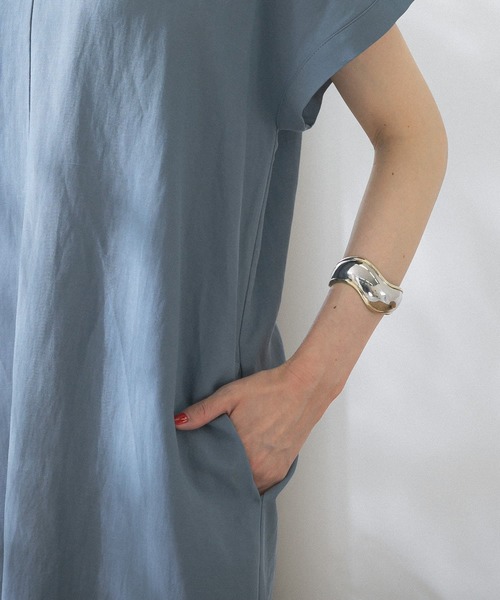 「URBAN RESEARCH ROSSO」 半袖ワンピース FREE ブルー系その他 レディース_画像6