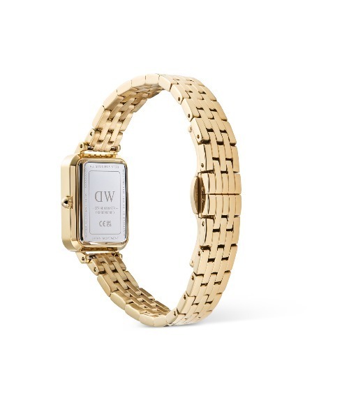 腕時計 Quadro  Roman Numerals Date 20x26MM 5-link ゴールド／シルバー レディース メンズの画像