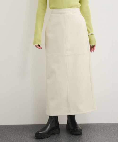 LE CERCLE par rope' スカート シンセティックレザースカート