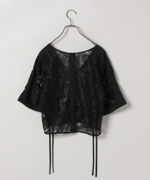 「JEANASIS」 半袖ブラウス FREE ブラック レディース_画像2