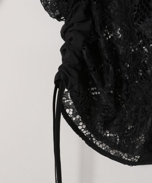 「JEANASIS」 半袖ブラウス FREE ブラック レディース_画像7