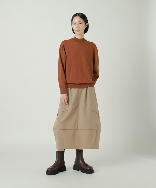 ZUCCa / WOOLISH TWILL スカート/ ベージュ ZUCCa（ズッカ） スカート ウーリーストレッチツイル / スカート / S