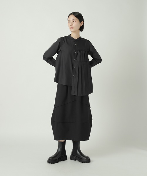 ZUCCa／ウーリーストレッチツイル／スカート／美品 ZUCCa（ズッカ） スカート ウーリーストレッチツイル / スカート / S