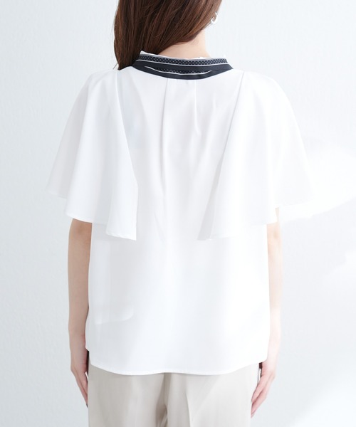 「natural couture」 半袖ブラウス FREE アイボリー レディース_画像4