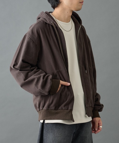 【最終値下げ】 【新品】ムラ糸裏毛 パネルブロッキングブルゾン uniform100ka_045-8389