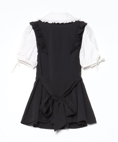 「Secret Honey」 半袖チュニック MEDIUM ブラック レディース_画像2