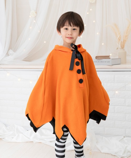 ハロウィン キッズ服 tシャツ 「 キッズハロウィンポンチョ 」 ハロウィン 仮装 衣装