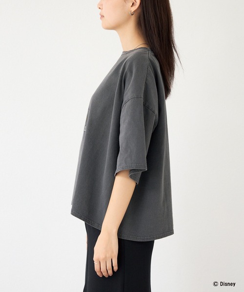 「LAVEANGE」 半袖Tシャツ「Disneyコラボ」 4L ブラック レディース_画像5