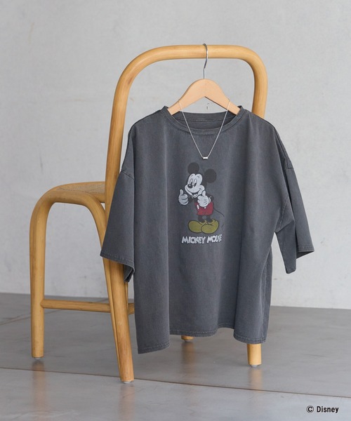 「LAVEANGE」 半袖Tシャツ「Disneyコラボ」 4L ブラック レディース_画像8