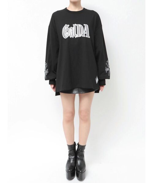 GALFY（ガルフィー） tシャツ GYDA×GALFY original cross long Tシャツ