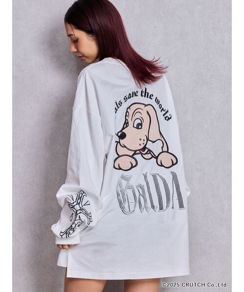 GALFY（ガルフィー） tシャツ GYDA×GALFY original cross long Tシャツ