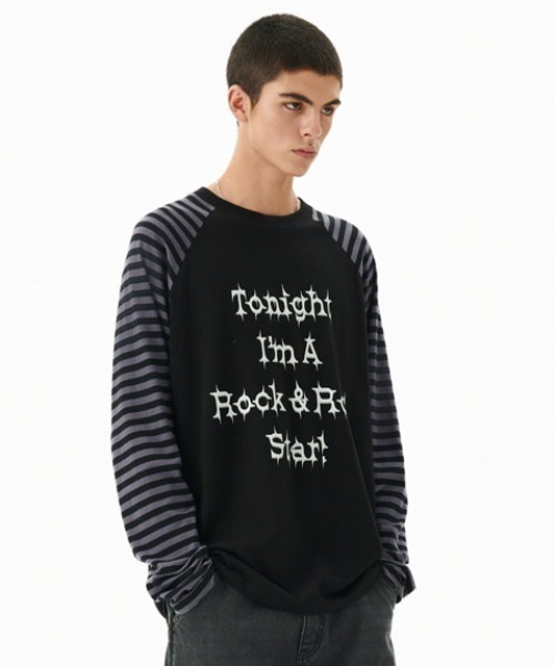 ナイトメア　ラグランティー　トップス tシャツ ラインラグランゲームロンT レディース : ZOZOTOWN Yahoo!店