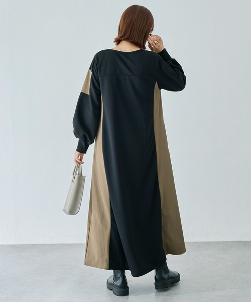 LAVEANGE（ラビアンジェ） ワンピース 配色ミリタリーワンピース