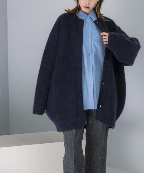 カーディガン 「別注」ELENDEEK×ROSSO CN RACCOON MIX WCD レディース