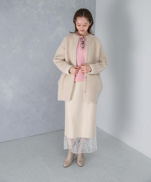 カーディガン 「別注」ELENDEEK×ROSSO CN RACCOON MIX WCD レディース