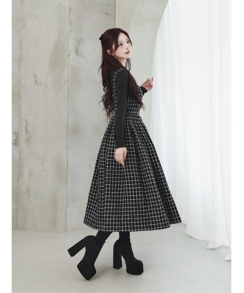 Darich（ダーリッチ） ワンピース ツイードボリュームミディワンピース