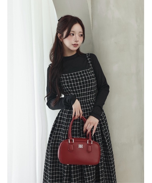 【美品】Darich ダーリッチ ボリュームフリルツイードニットワンピース ボリュームフリルツイードニットミニワンピース – Darich