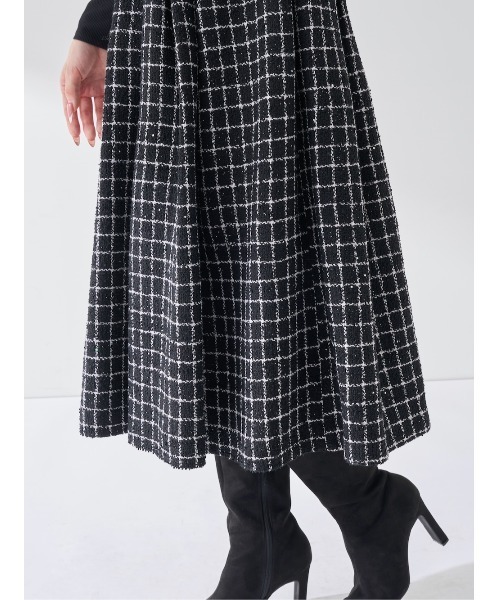 Darich（ダーリッチ） ワンピース ツイードボリュームミディワンピース