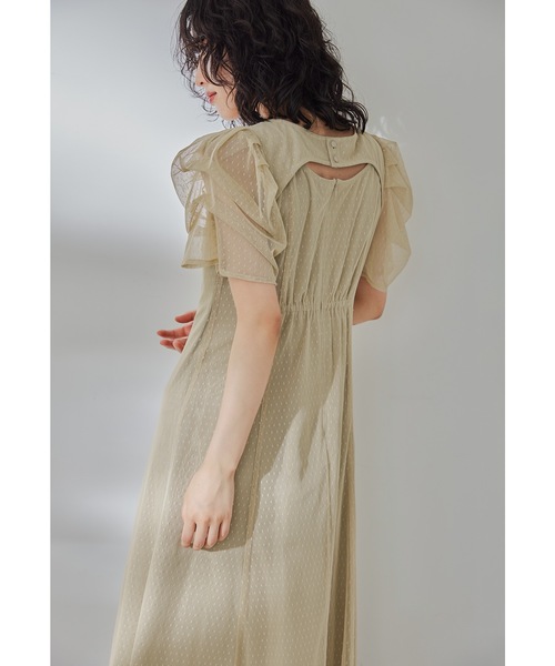 「niana」 半袖ワンピース M イエロー レディース_画像7