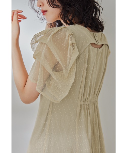 「niana」 半袖ワンピース M イエロー レディース_画像8