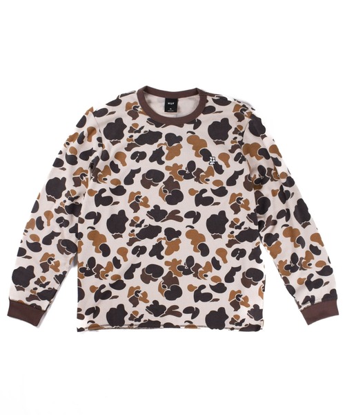 HUF（ハフ） tシャツ 「C-HUF」「HUF/ハフ」SHRADER CAMO L/S THERMAL 
