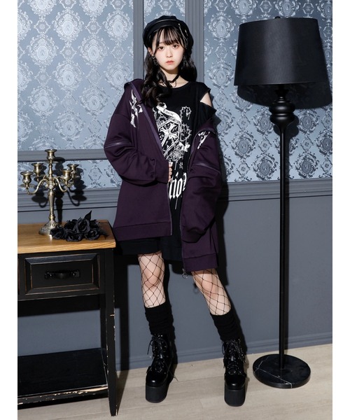 NOEMIE（ノエミー） パーカー 2WAYうさ耳ユニセックスZIP裏毛パーカー