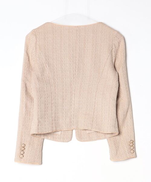 「PROPORTION BODY DRESSING」 ノーカラージャケット 2 ベージュ レディース_画像2