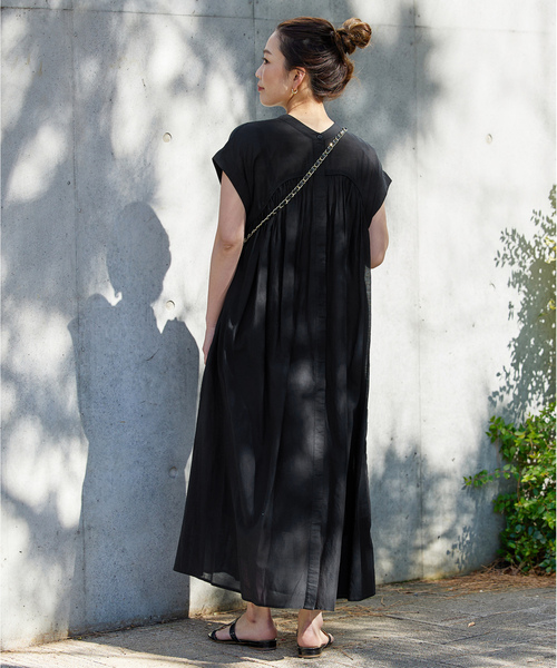 「B.C STOCK」 半袖ワンピース FREE キャメル レディース_画像5