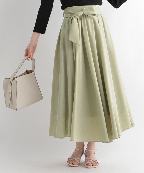 「Andemiu」 フレアスカート FREE グリーン レディース_画像8