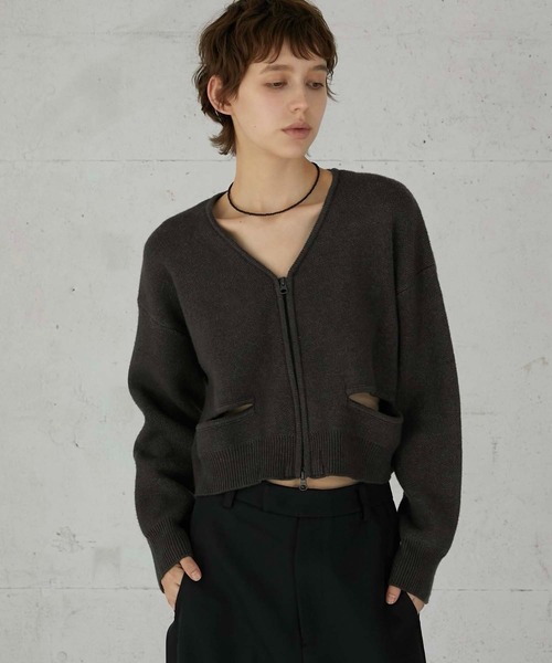 la peau de gem（ラポドゥジェム） カーディガン 「LA PEAU DE GEM