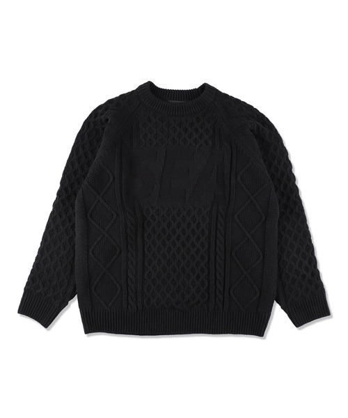 WIND AND SEA（ウィンダンシー） セーター ニット CABLE LOGO KNIT