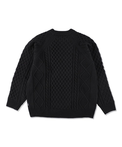 WIND AND SEA（ウィンダンシー） セーター ニット CABLE LOGO KNIT