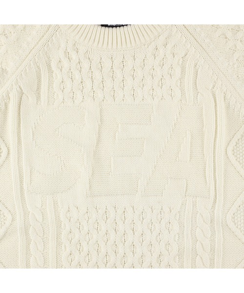 WIND AND SEA（ウィンダンシー） セーター ニット CABLE LOGO KNIT