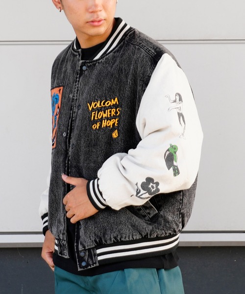 VOLCOM（ボルコム） スタジャン M ブラック メンズ : ZOZOTOWN Yahoo