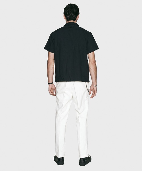 「CRIMIE」 半袖シャツ M ブラック メンズの画像