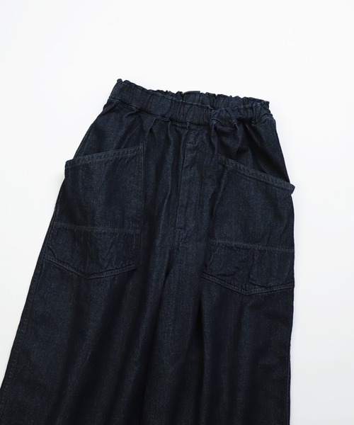 美品 Brocanteブロカント ダークデニム ワイドパンツ 2 Brocante ワイドパンツ ジーンズ デニム デニムパンツ 「Brocante