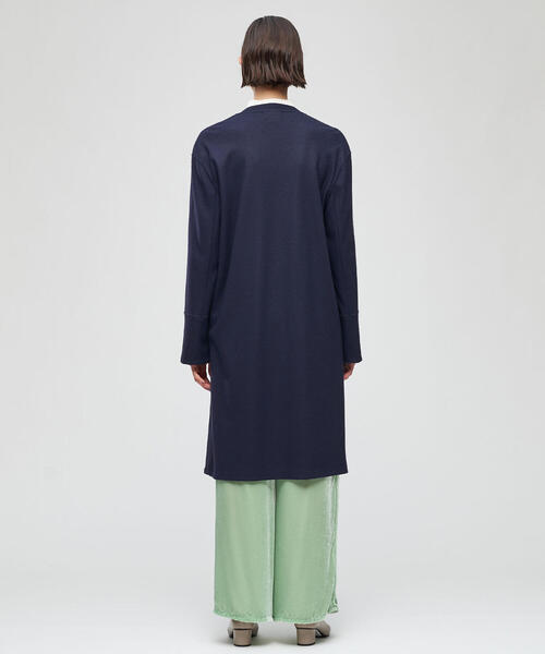 TOMORROWLAND（トゥモローランド） ノーカラーコート FREE ネイビー