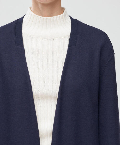 TOMORROWLAND（トゥモローランド） ノーカラーコート FREE ネイビー