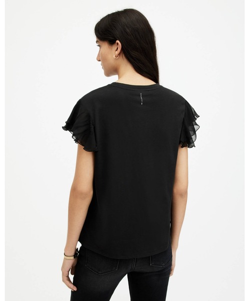 「ALLSAINTS」 半袖カットソー 6 ブラック レディース_画像7