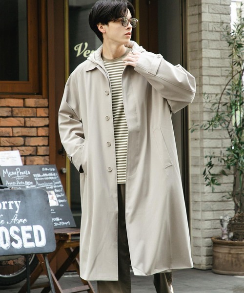 SENSE OF PLACE by URBAN RESEARCH ステンカラーコート LARGE ブラック